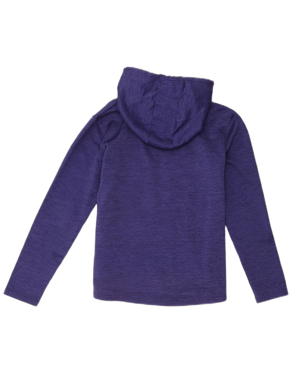 Under Armour Womens Graphic Hoodie Pullover UK 10 Small Lila Polyester