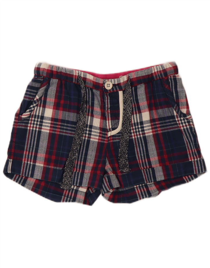 Superdry Hotpants für Damen, Größe S, Größe S, marineblau, kariert, Baumwolle