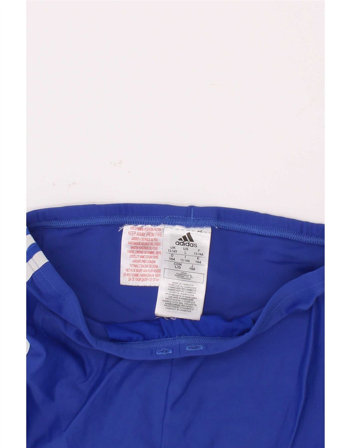 Adidas Badeshorts für Jungen, 13–14 Jahre, blaues Polyester