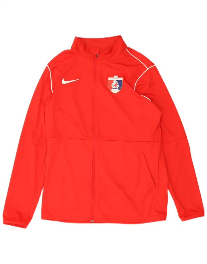 Nike Herren Dri Fit Graphic Trainingsanzug Top Jacke XL Rot Polyester