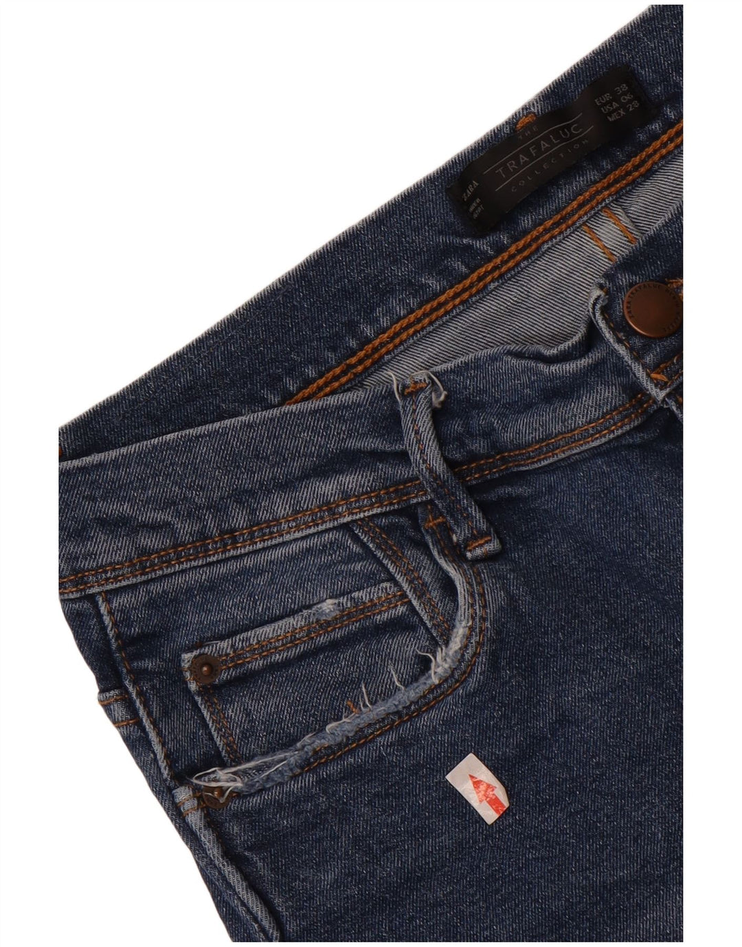 Kurze Jeans für Damen von Zara, EU 38, Größe S, W28, L24, Blau