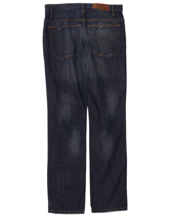 Jules Herren Straight Jeans W38 L34 Marineblaue Baumwolle