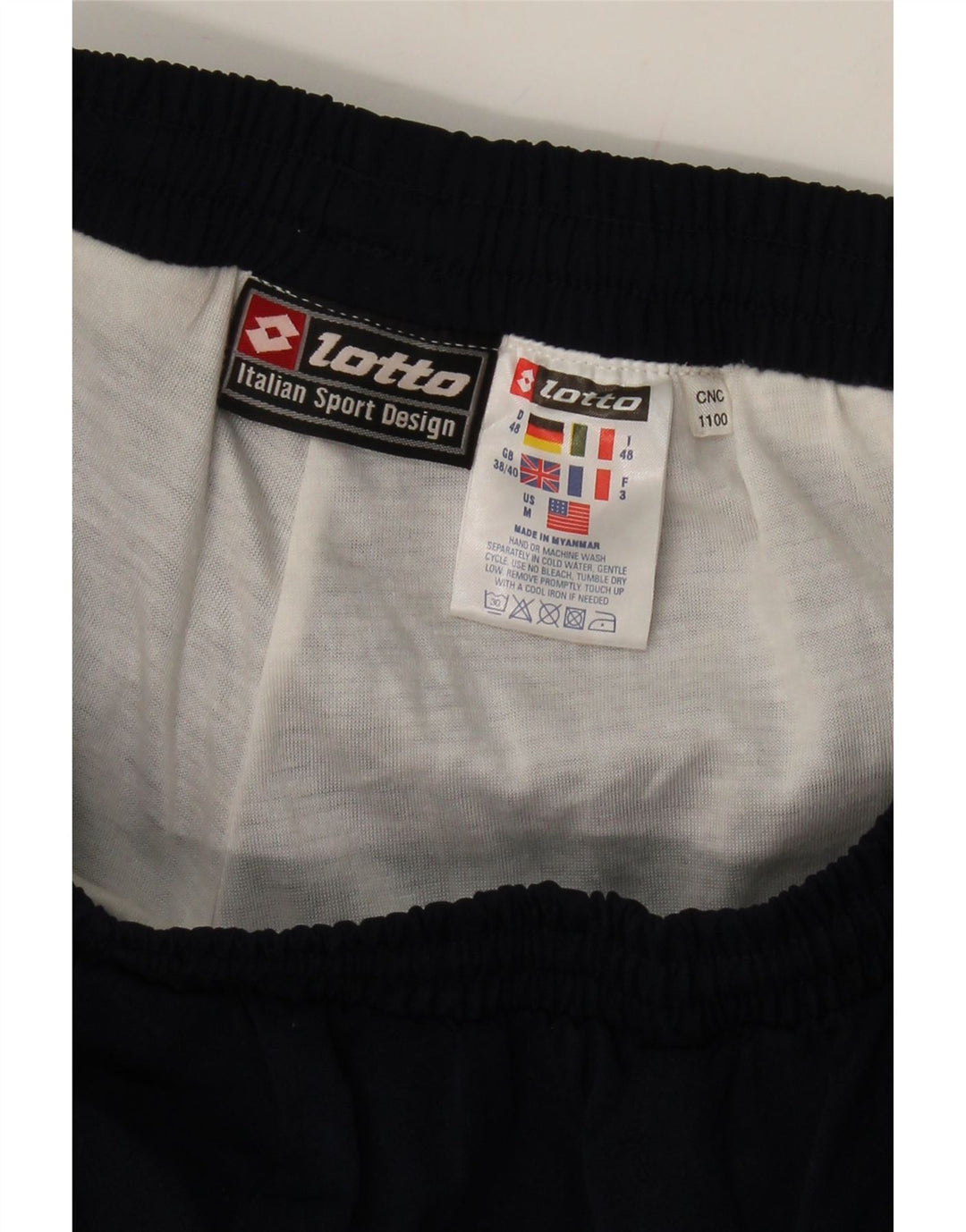 LOTTO Mens Tracksuit Trousers UK 38/40 Medium  Navy Blue Polyester Vintage Lotto and Second-Hand Lotto from Messina Hembry 