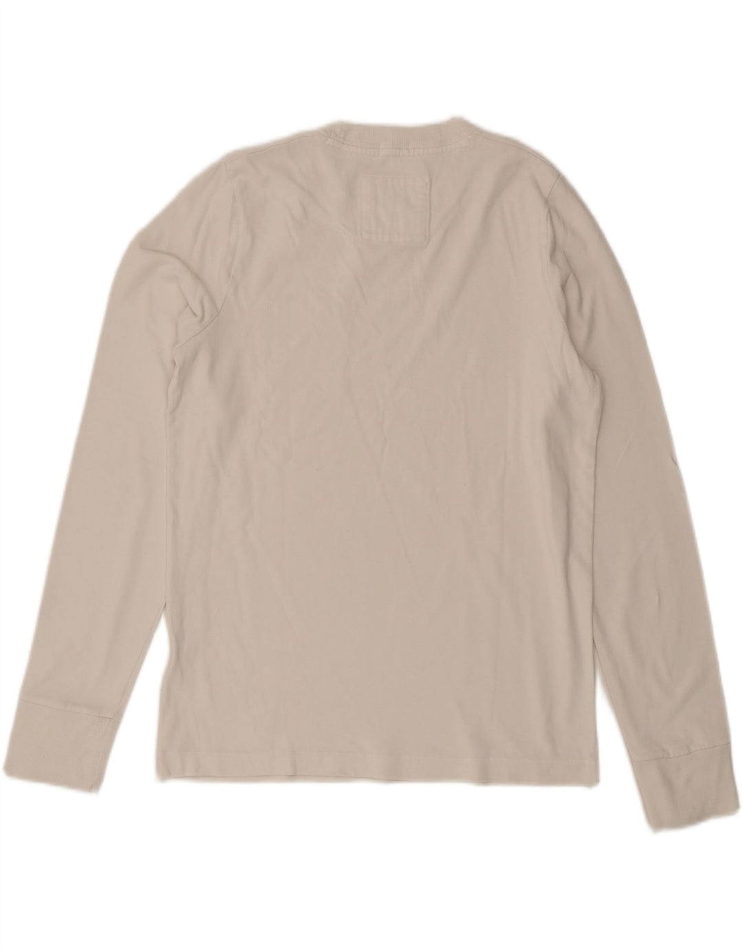 Abercrombie & Fitch Herren-Muskel-Oberteil, langärmlig, Mittelweiß