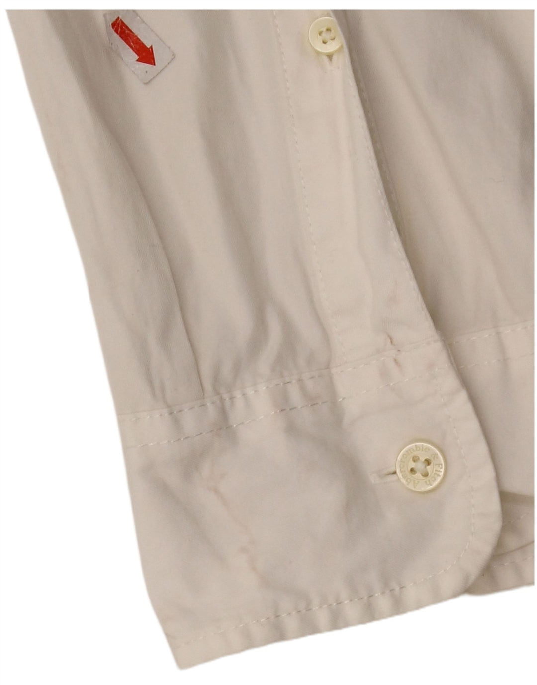 Abercrombie & Fitch Herren-Muskelhemd, Größe L, aus weißer Baumwolle