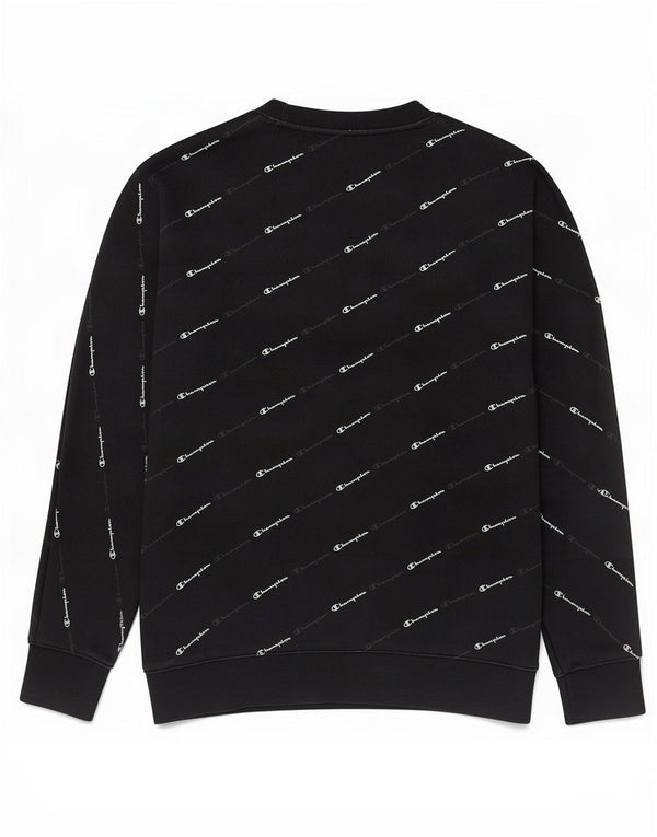 Champion Sweatshirt-Pullover mit Grafik für Jungen, 11–12 Jahre, Größe L, schwarze Baumwolle