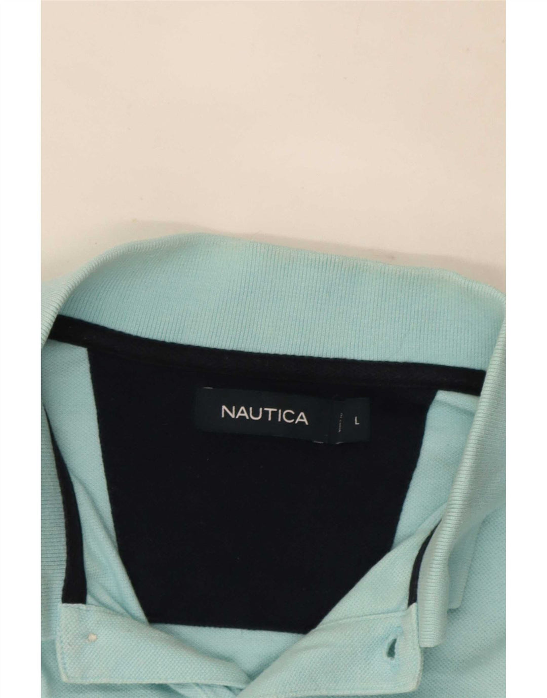 Nautica Herren-Poloshirt, große türkisfarbene Baumwolle