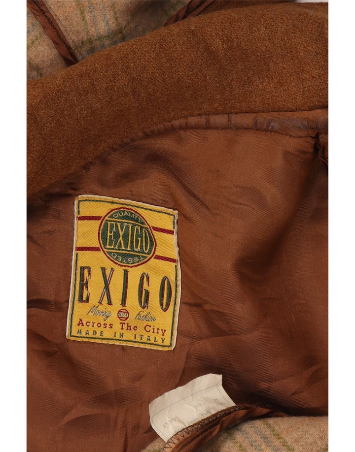 Exigo Herren-Dufflecoat mit Kapuze, UK 42, XL, braune Wolle