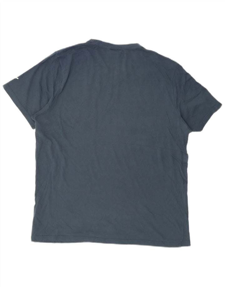 Puma Herren-T-Shirt mit Grafik, groß, aus blauer Baumwolle