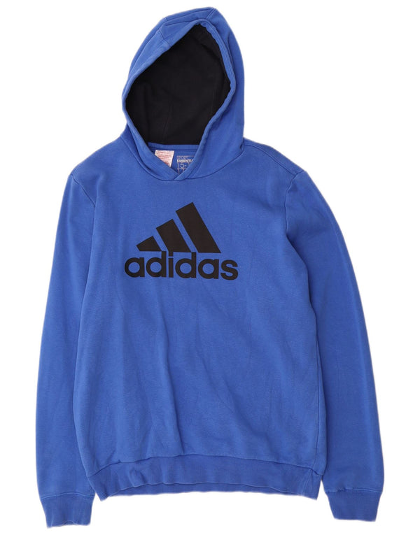 Adidas Jungen Graphic Hoodie Pullover 15–16 Jahre, blaue Baumwolle