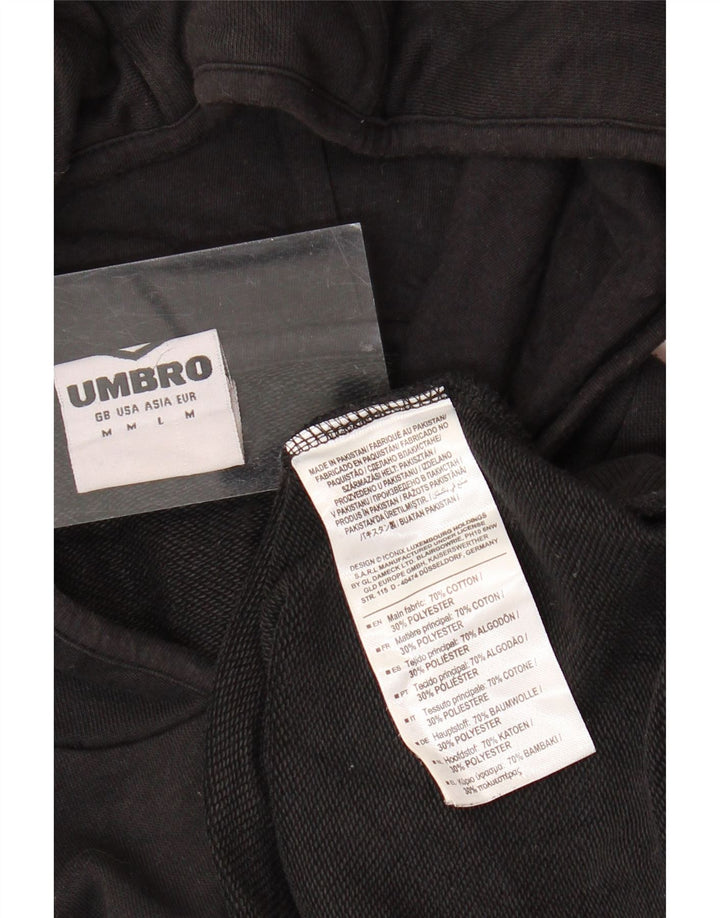 UMBRO Herren-Kapuzenpullover, mittelschwarz, Baumwolle