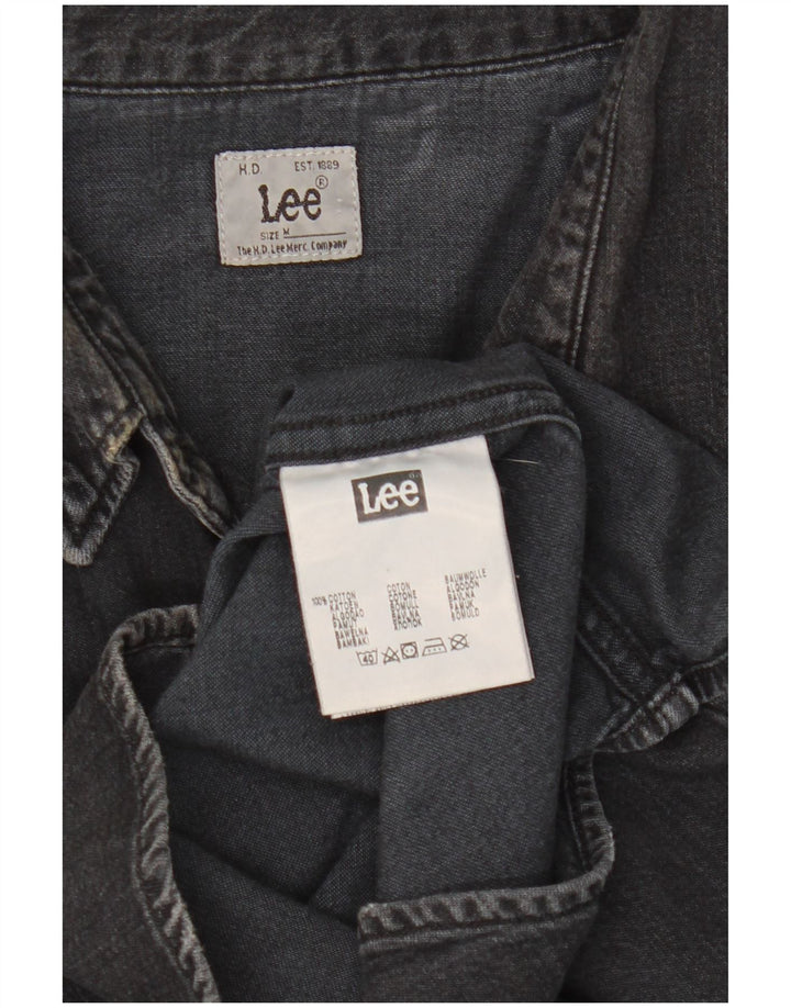 LEE Herren-Jeanshemd aus mittelschwarzer Baumwolle
