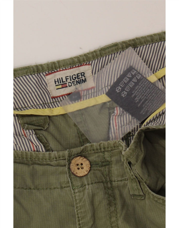 Tommy Hilfiger Herren Cargo-Shorts W34, große Khaki-Baumwolle