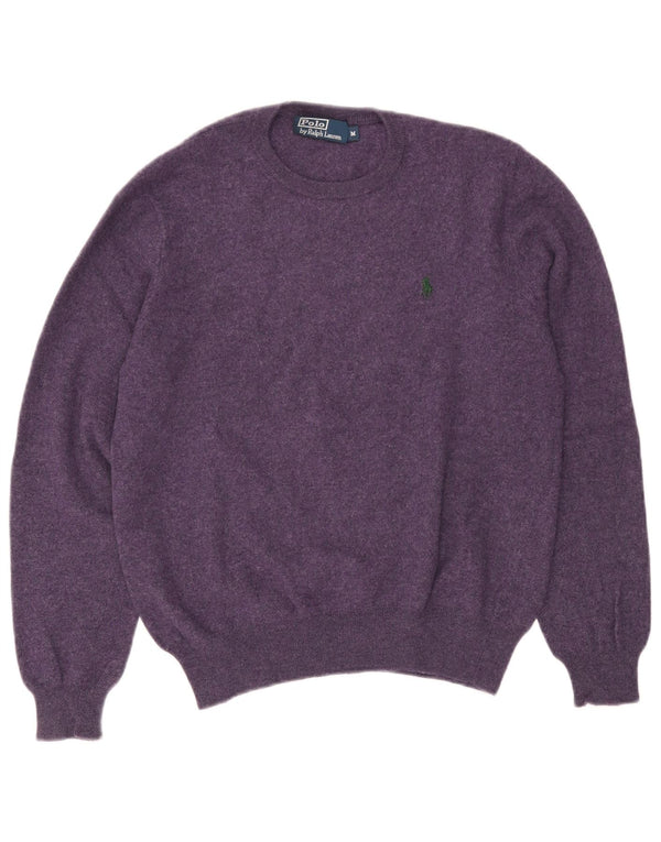 Polo Ralph Lauren Damen-Pullover mit Rundhalsausschnitt, mittelviolette Wolle