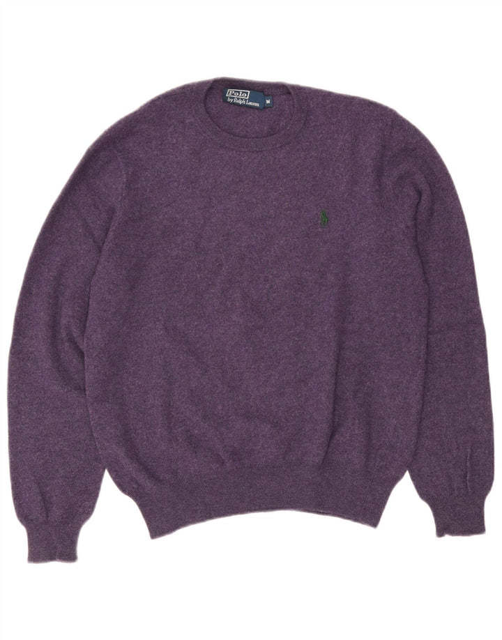 Polo Ralph Lauren Damen-Pullover mit Rundhalsausschnitt, mittelviolette Wolle
