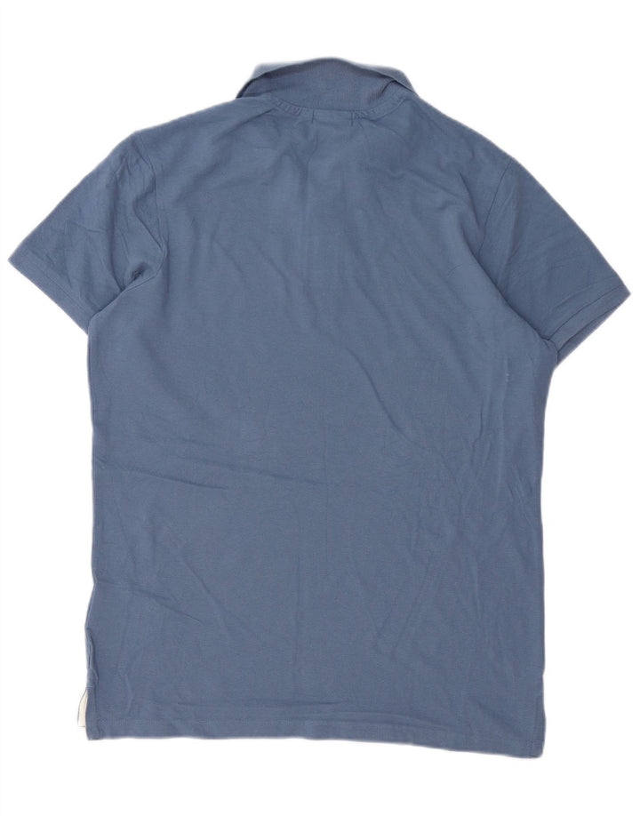 Diadora Herren-Poloshirt, große blaue Baumwolle