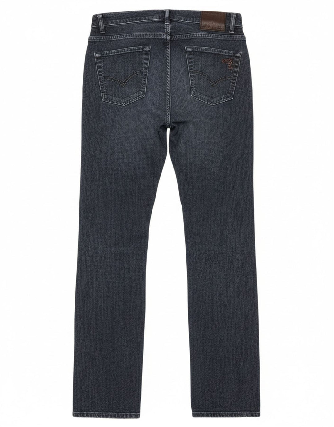 Trussardi Damen Straight Jeans W28 L35 Marineblaue Baumwolle