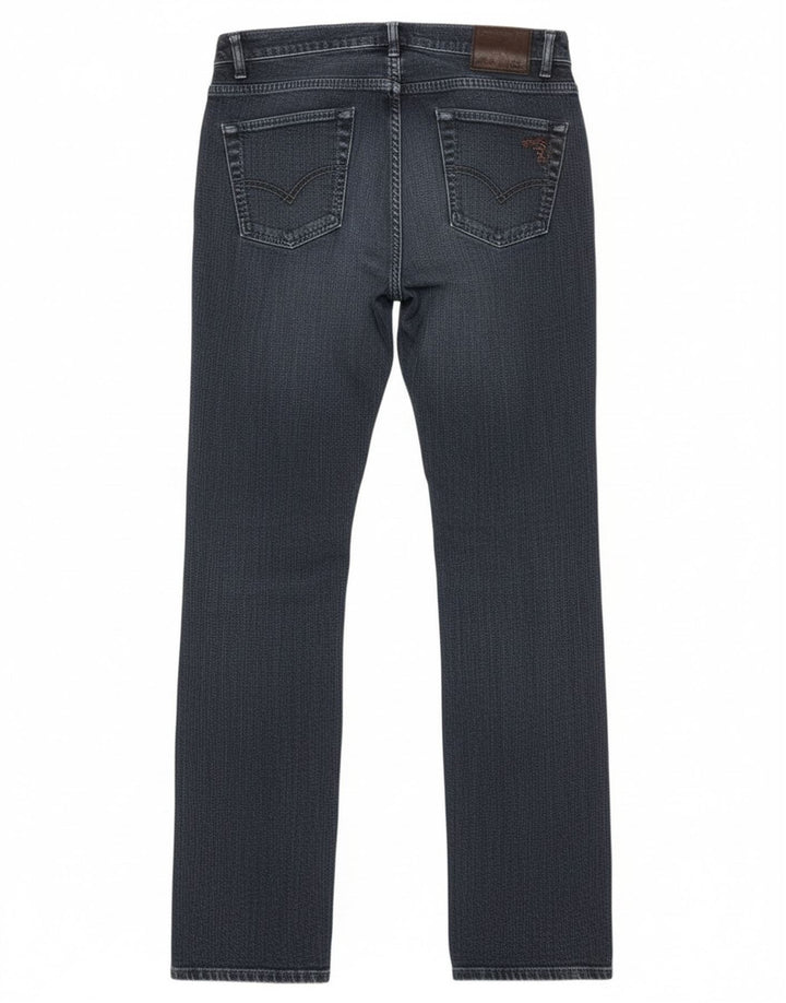 Trussardi Damen Straight Jeans W28 L35 Marineblaue Baumwolle