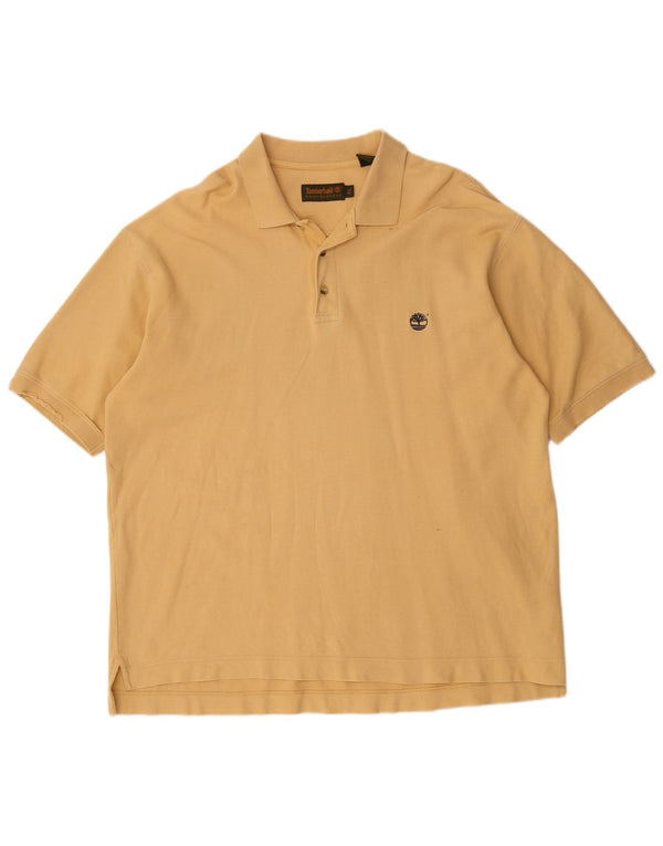 Timberland Herren Poloshirt XL Gelb Baumwolle