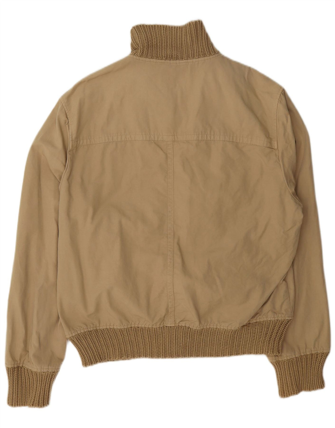 Zara Herren Bomberjacke UK 42 XL Beige Baumwolle