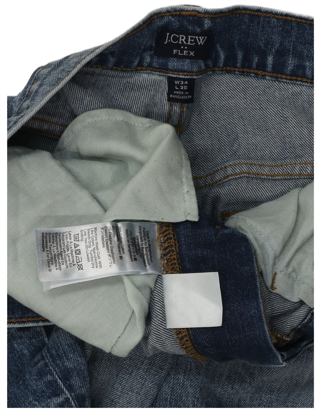 J. Crew Herren Slim Jeans W34 L28 Blaue Baumwolle