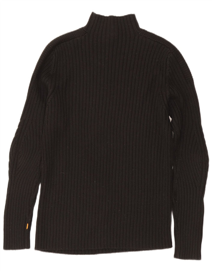 Hugo Boss Herren-Pullover mit Rollkragen, groß, aus schwarzer Wolle