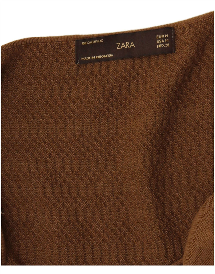 Schulterfreies Top für Damen von Zara, UK 12, Mittelbraun