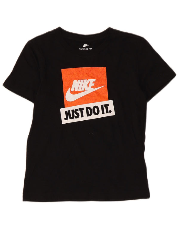 Nike Jungen Athletic Cut Graphic T-Shirt Top 5–6 Jahre Mittelschwarze Baumwolle