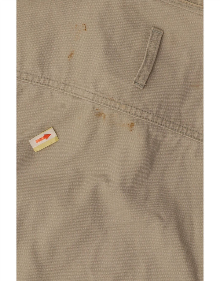 EDDIE BAUER Herren Bomberjacke UK 38 Mittelbeige Baumwolle