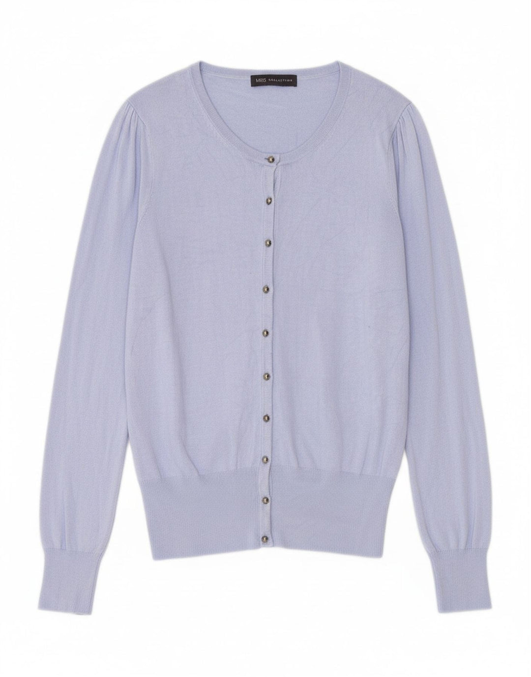 MARKS & SPENCER Womens Cardigan Sweater UK 16 Large Blue Viscose Vintage Marks & Spencer and Second-Hand Marks & Spencer from Messina Hembry 