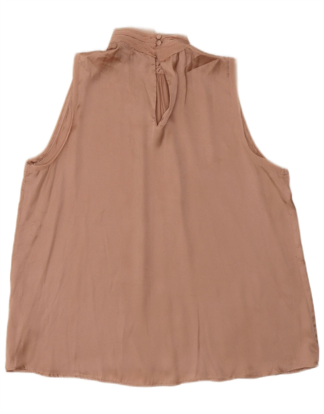 ZARA Damen ärmelloses Blusenoberteil UK 12 Mittelrosa Polyester