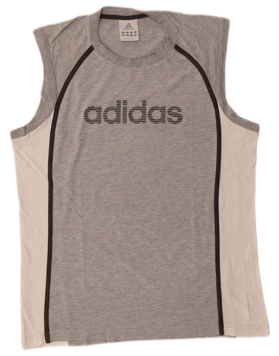 ADIDAS Herren Graphic Vest Top Mittelgrauer Farbblock