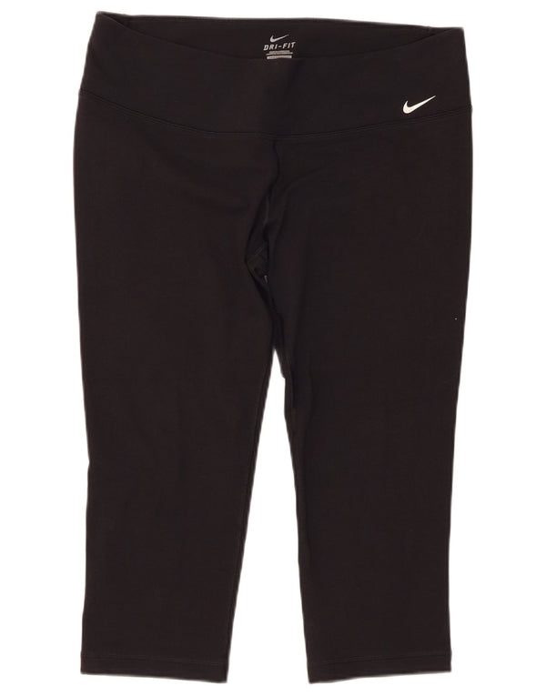 Nike Damen Dri Fit Capri Leggings UK 18 XL Schwarz
