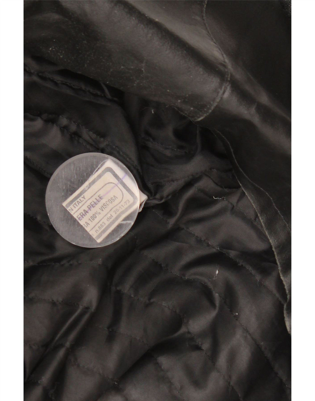 Vintage Herren Lederjacke UK 38 Mittelschwarzes Leder