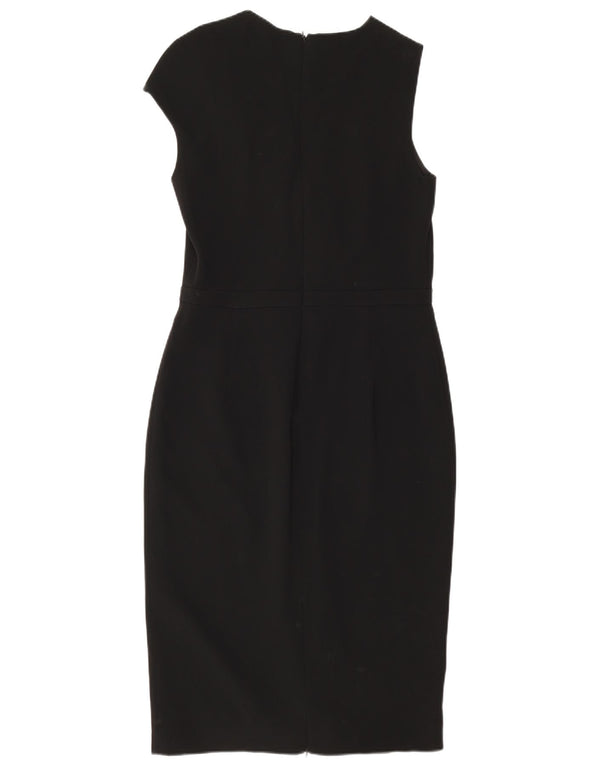 Max Mara Damen Ärmelloses, figurbetontes Kleid IT 44 Medium Schwarz