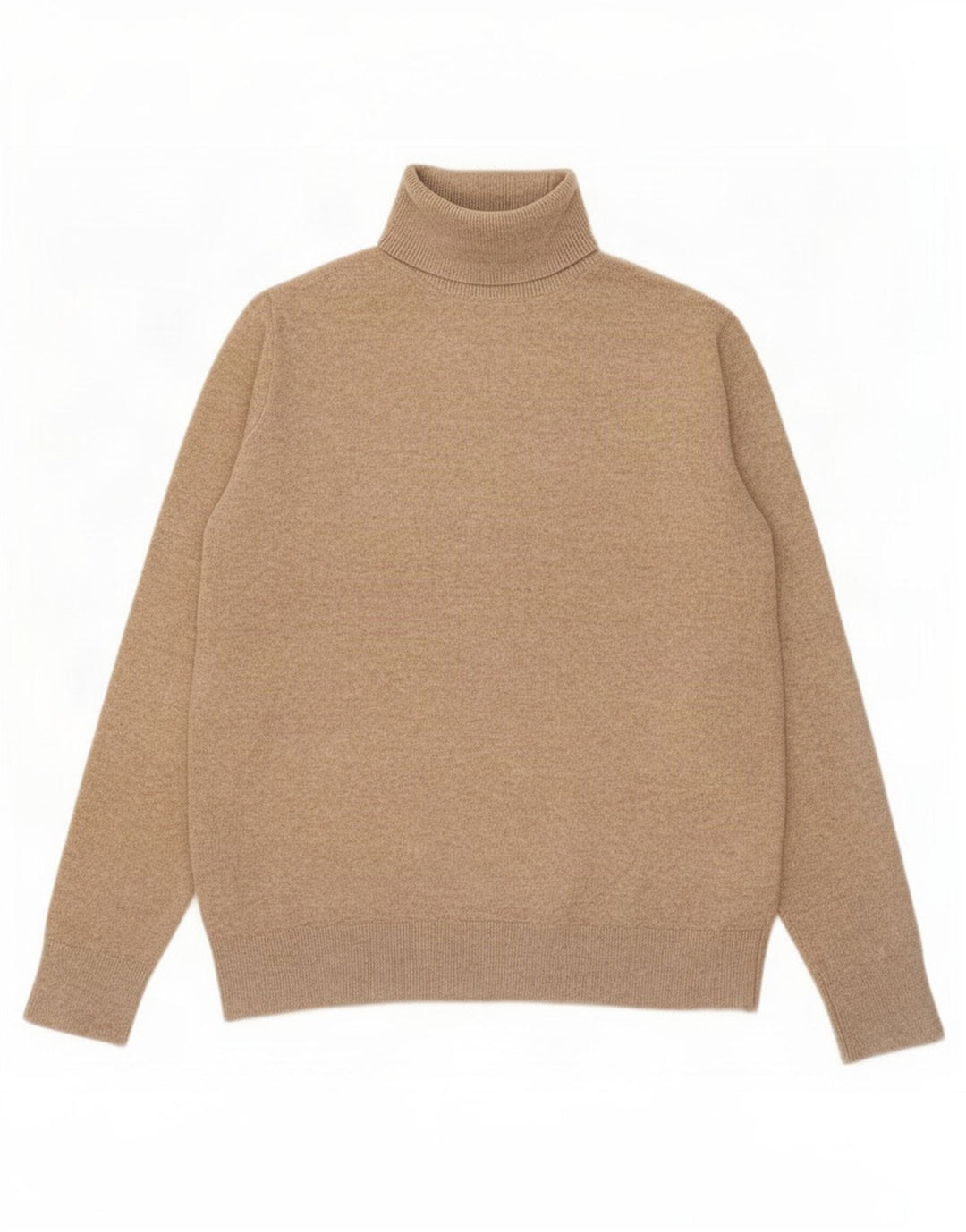 Marks & Spencer Rollkragenpullover für Damen, UK 10, Größe S, Beige, Polyester