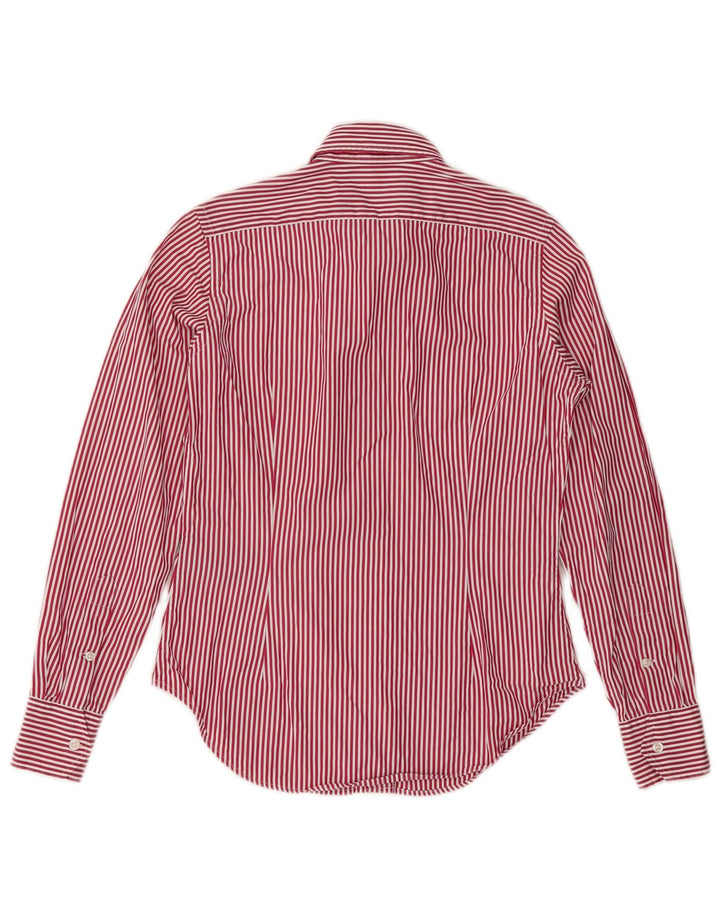 RALPH LAUREN Damenhemd US 4 Kleine rot gestreifte Baumwolle