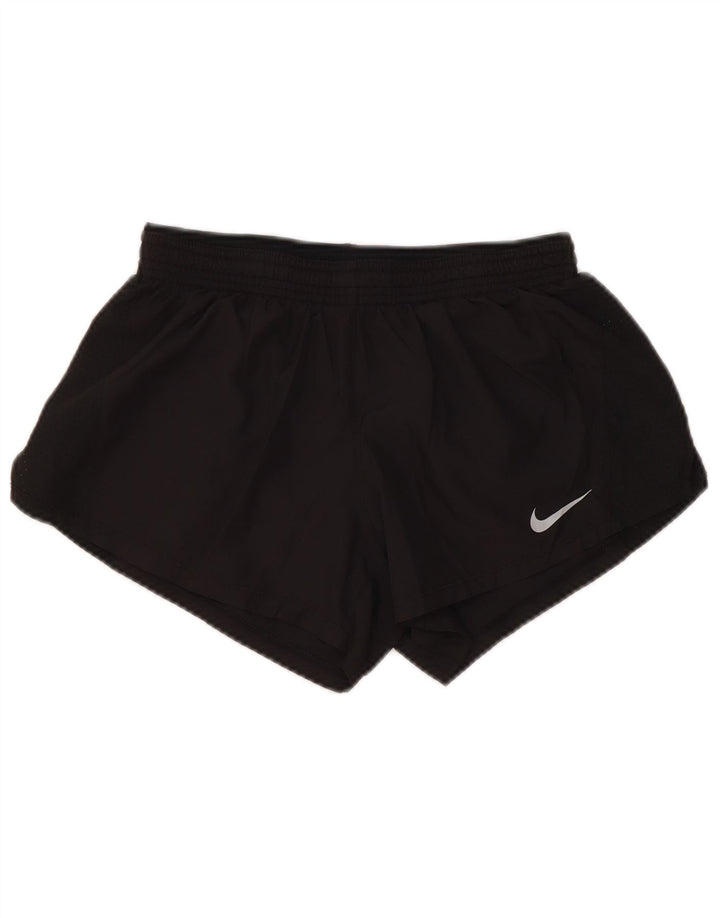 Nike Damen Dri Fit Sport Shorts UK 10 Small Schwarz Polyester