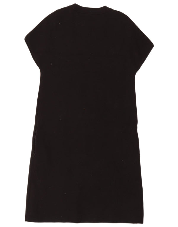 Hugo Boss Damen Etuikleid UK 6 XS Schwarz Baumwolle