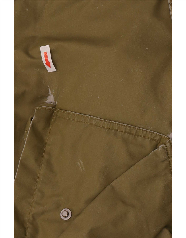 Diesel Jungen-Bomberjacke mit grafischer Kapuze, 13–14 Jahre, XL, Khaki, Polyamid