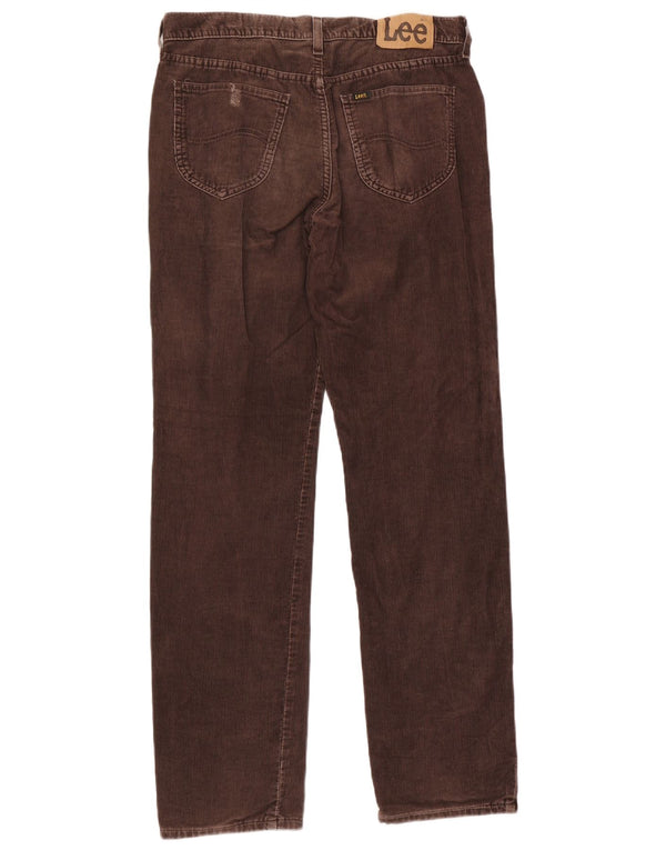 Lee Herren gerade Cordhose W34 L34 braune Baumwolle