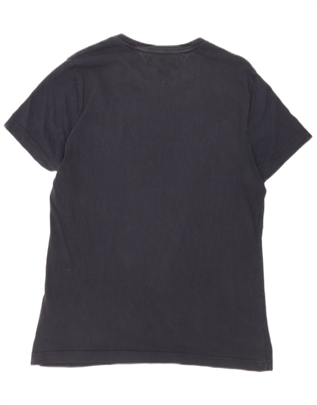 Tommy Hilfiger Herren-T-Shirt mit Grafik, mittelmarineblaue Baumwolle