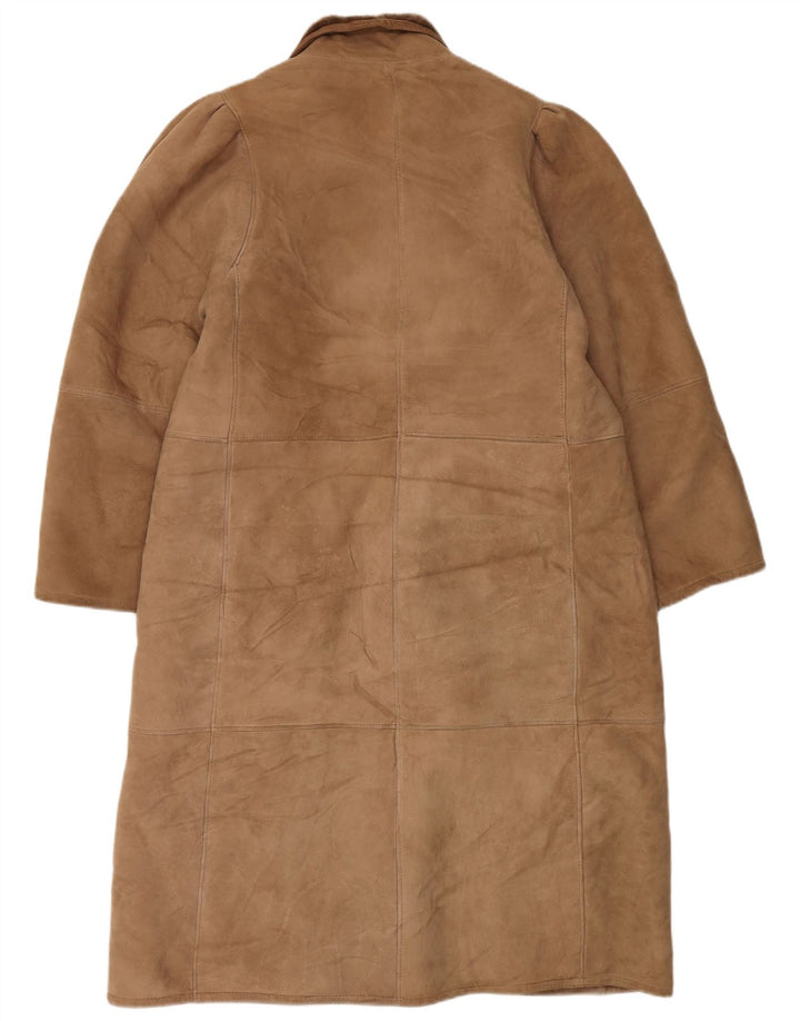 Vintage Damen Lammfellmantel UK 16 Large Beige
