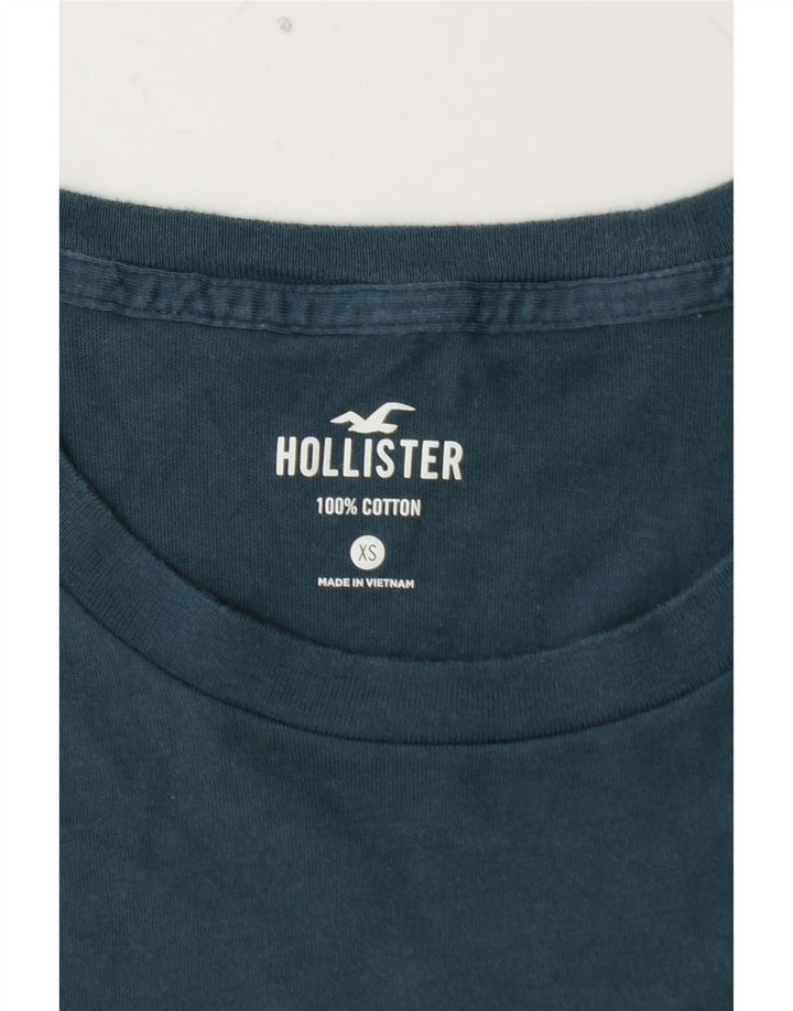 HOLLISTER Herren T-Shirt Top XS Blaue Baumwolle
