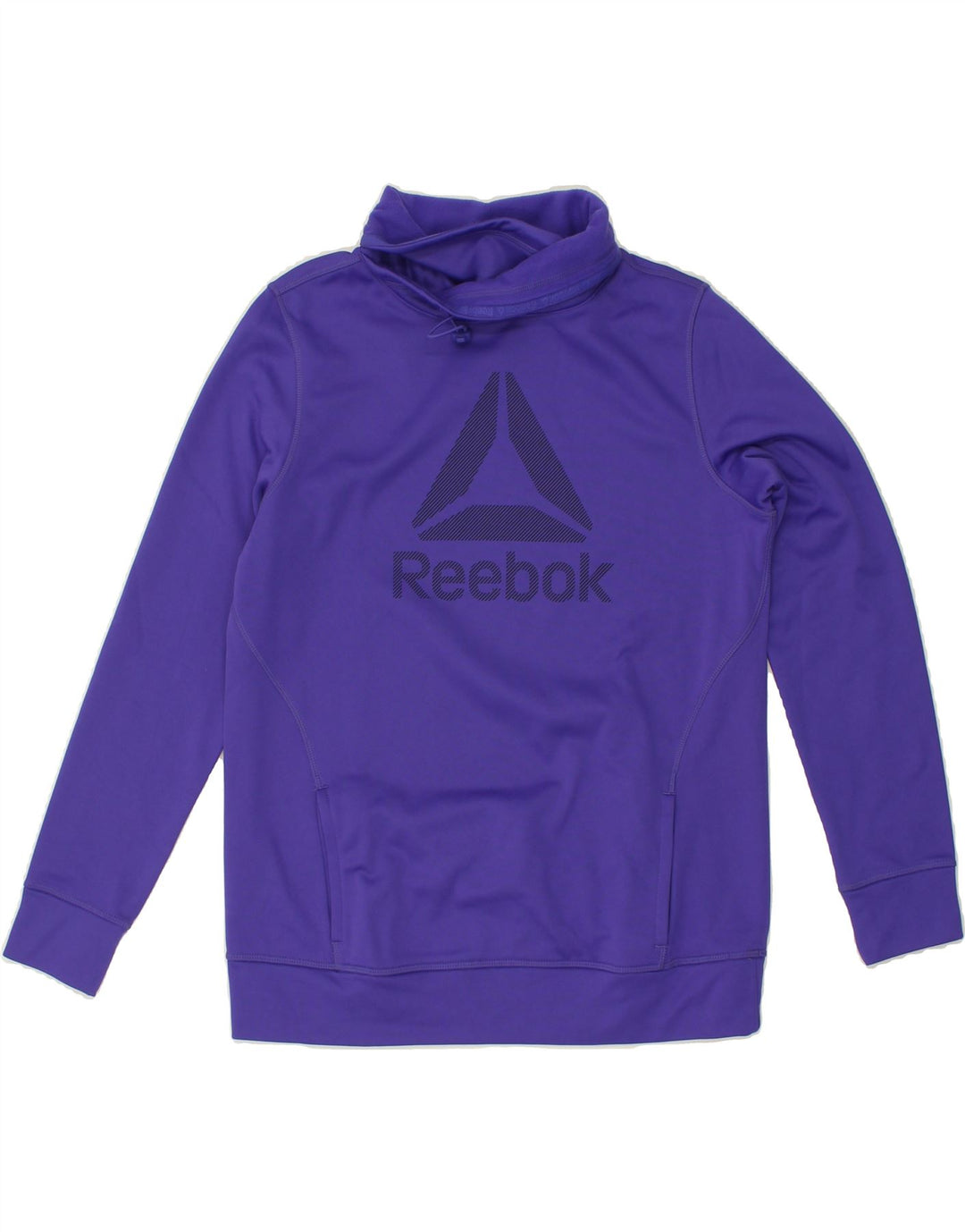 REEBOK Womens Graphic Sweatshirt Jumper UK 16 Large Purple Vintage Reebok and Second-Hand Reebok from Messina Hembry 