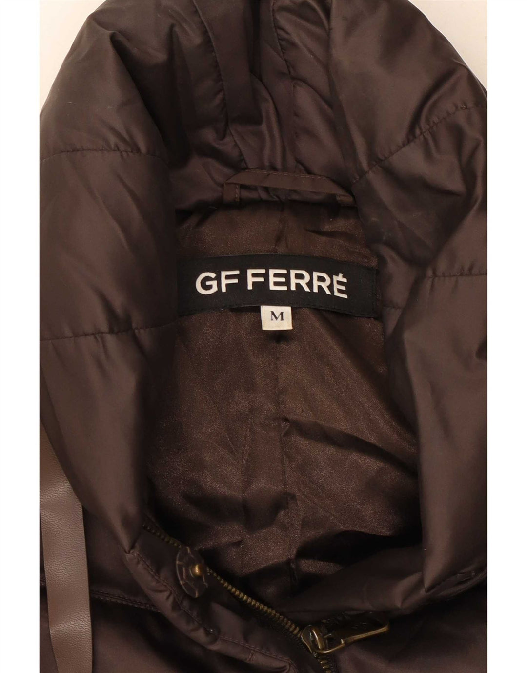 GF Ferre Damen Wattierte Jacke UK 14 Mittelbraunes Polyester