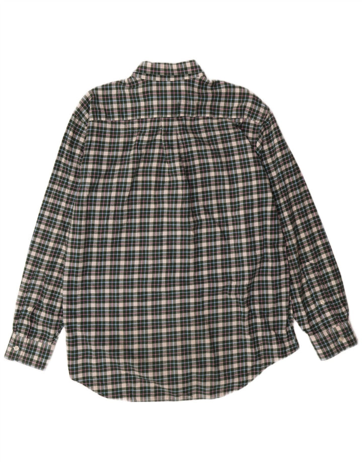 Vineyard Vines Herren-Flanellhemd, mittelgrün, kariert, Baumwolle, Preppy