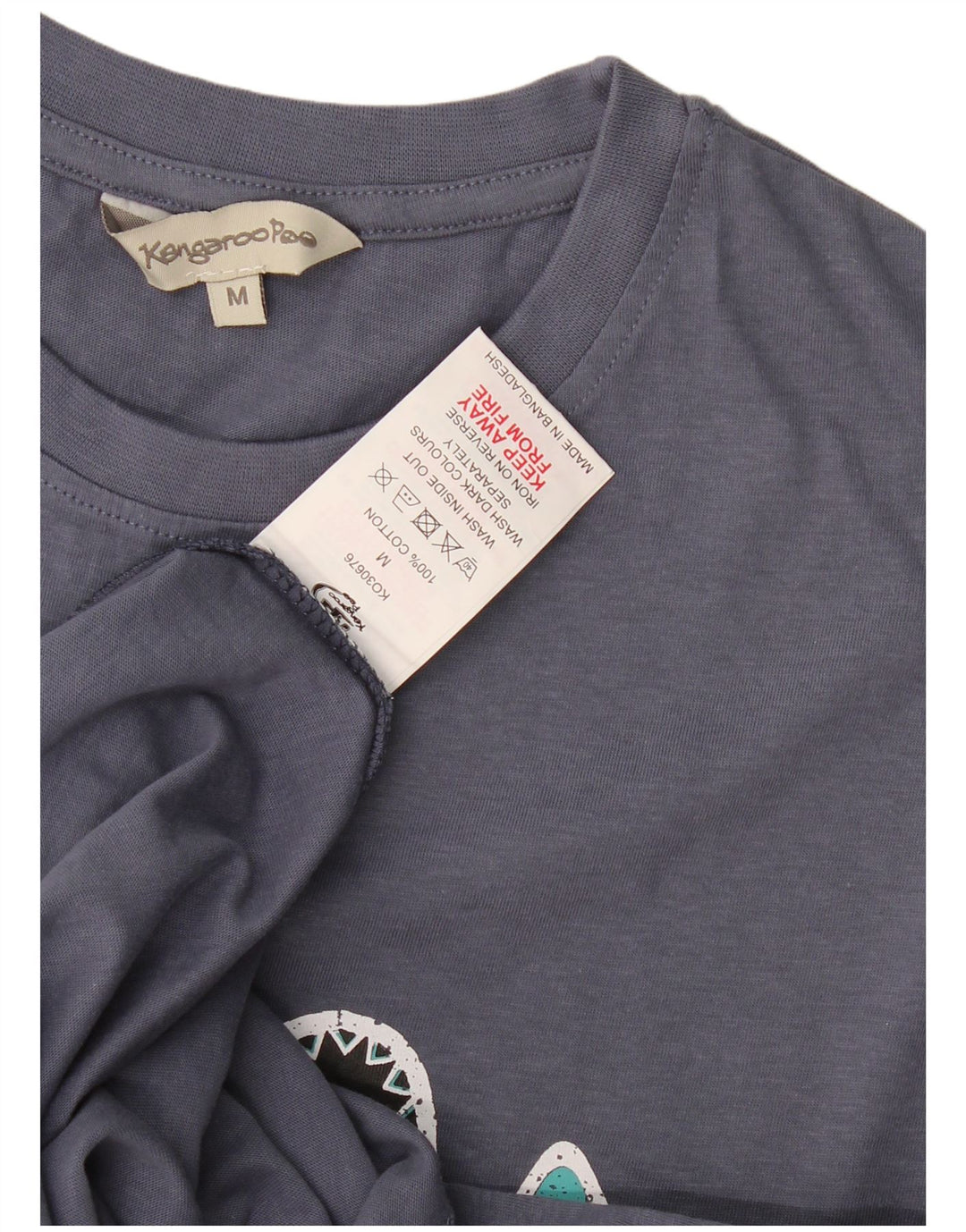 Kangaroo Poo Herren-T-Shirt mit Grafik, mittlere Marineblau-Baumwolle