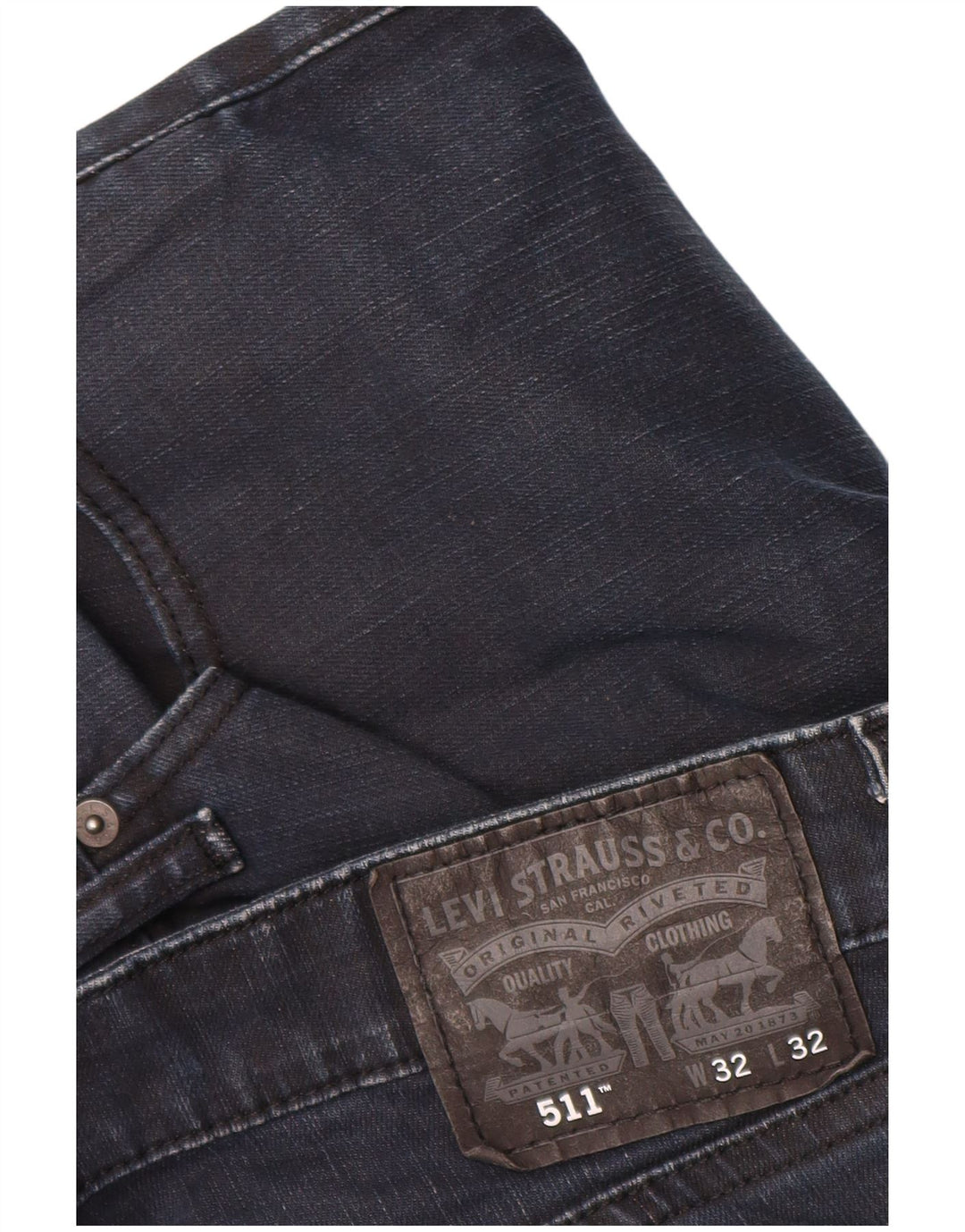 Levi's Herren 511 Slim Jeans W32 L32 Marineblau Baumwolle