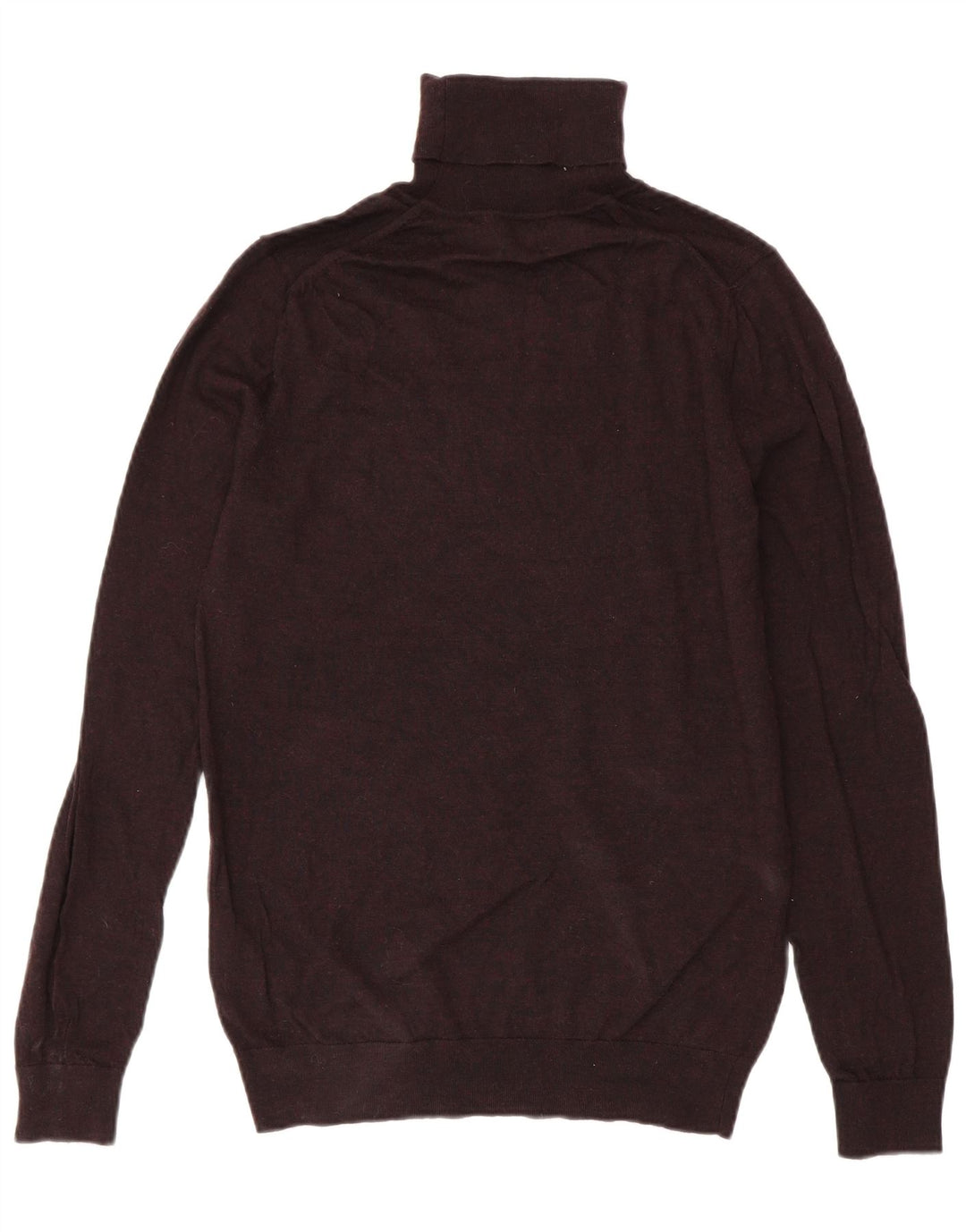Reiss Herren-Rollkragenpullover aus Wolle in mittlerer Burgunderrotfarbe